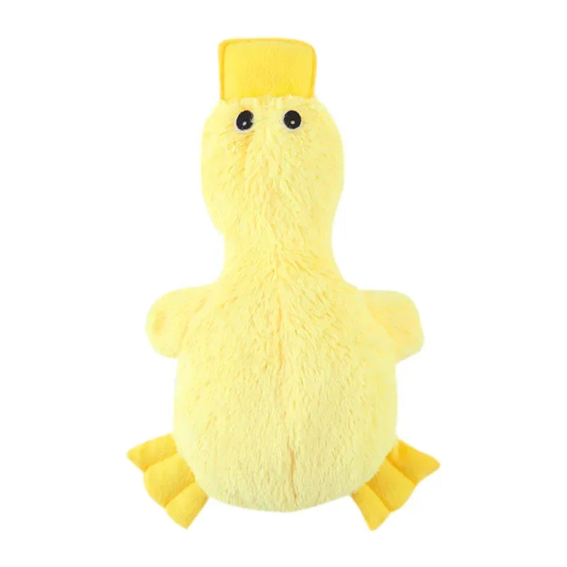 Dog Plush Sound Toy Yellow Duck Pet Interactive Training Stuffed Toys Cute No Fill Chewing Supplies For Cat