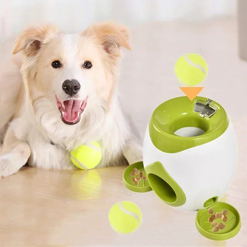 Pet Tennis Food Reward Machine Interactive Ball Launcher Training Slow Food Toys Suitable for Cats and Dogs Toy