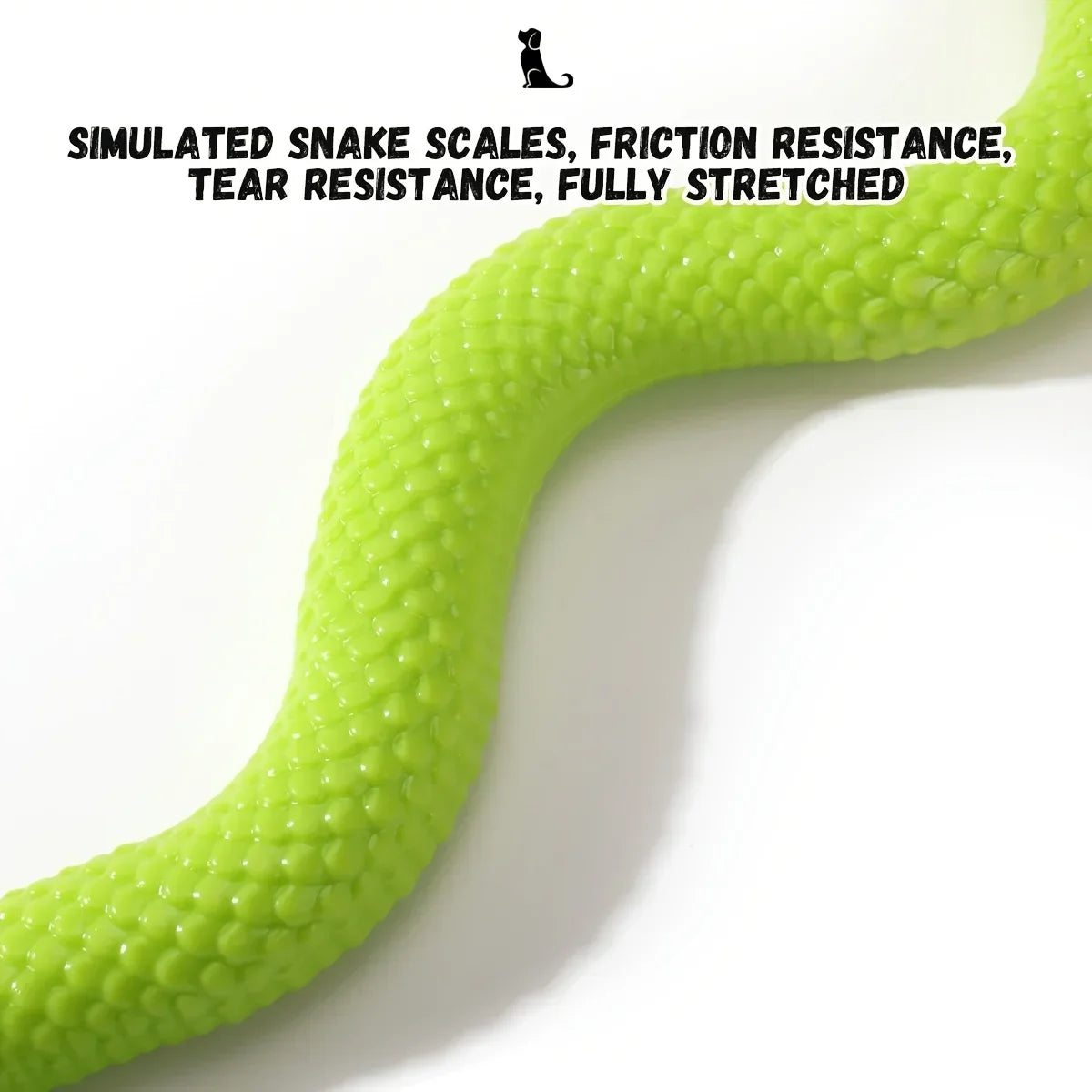 1Pcs Interactive Silicone Snake-Shaped Dog Puzzle Toy-Treat Dispensing & Mental Stimulation for All Breeds