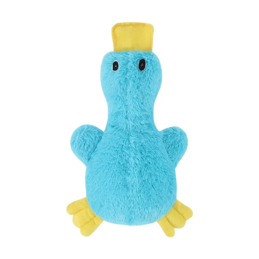 Dog Plush Sound Toy Yellow Duck Pet Interactive Training Stuffed Toys Cute No Fill Chewing Supplies For Cat