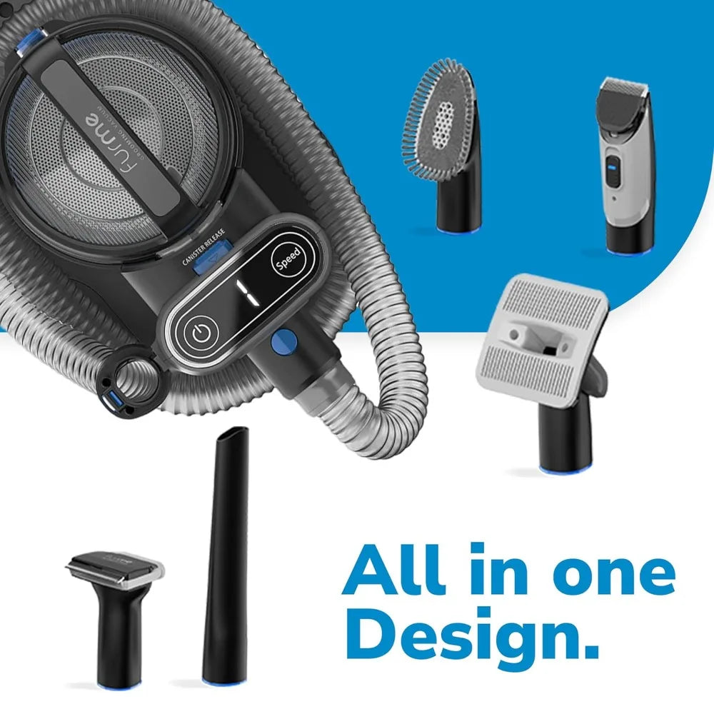 Professional Pet Grooming Vacuum Kit - Cat & Dog Grooming Kit for Easy Pet Care at Home, Quiet & Safe Dog Hair Remover Machine w