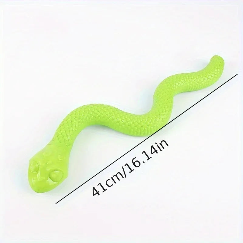 1Pcs Interactive Silicone Snake-Shaped Dog Puzzle Toy-Treat Dispensing & Mental Stimulation for All Breeds