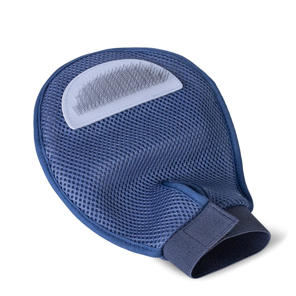 Dual Function Dog Grooming Glove Detangle Massage Slicker Brush Pet Grooming Tool One Size Fits All Wet Dry Use