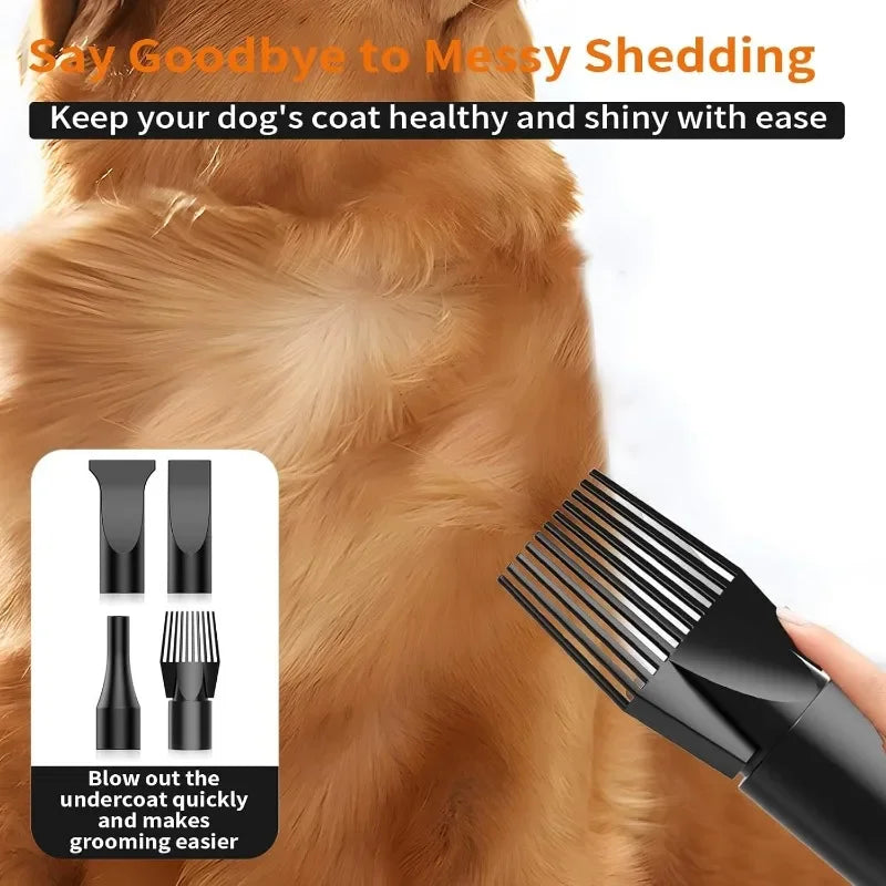 Tool Dog Dryer for Pet Grooming, High Velocity Air Forced Blow Dryer for Large Dogs,Noise Reduction Dryer Adjustable Speed Temp