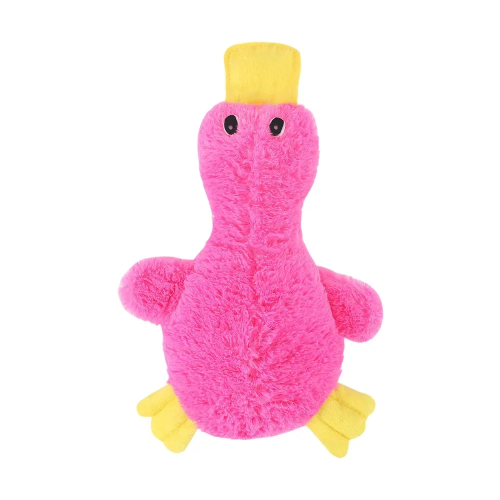 Dog Plush Sound Toy Yellow Duck Pet Interactive Training Stuffed Toys Cute No Fill Chewing Supplies For Cat