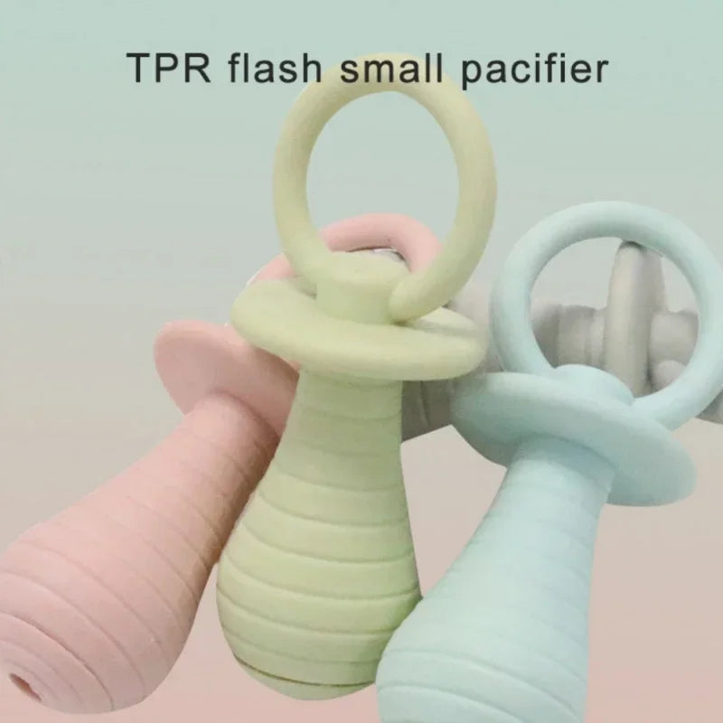 Pet Pacifier Rubber Toys for Newborn Dogs Cat Chew Toys Puppy Kitty Products Dog Games Sound Squeaker
