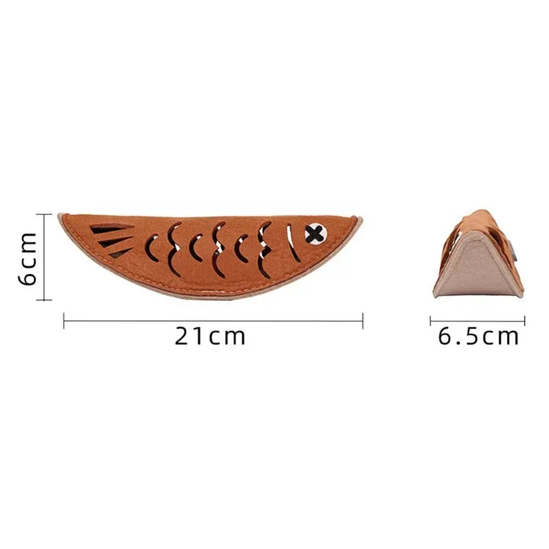 Funny Fish Shape Leaking Food Toy Bite-resistant Sniffing Puzzle Doll Tooth Cleaning Molar Toys For Dogs Cats