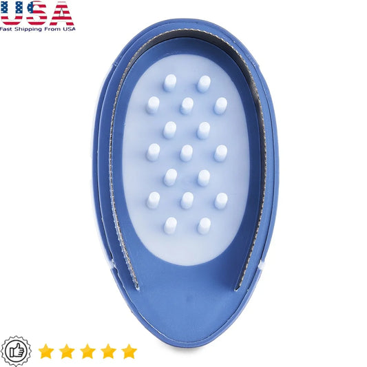Multi-Functional Dog Grooming Brush De-Shedding Massage Tool Soft Rubber Bristles Ergonomic Design Wet Dry Use Bathing