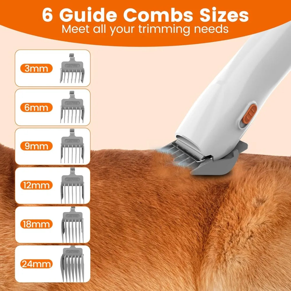 12,000Pa Pet Hair Grooming Vacuum for Dogs, Vacuum Brush for Shedding Grooming, Low Noise Home Cleaning Tool in 1, PG10